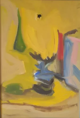Modern oil abstract painting - FADED FAME
