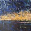 Modern acrylic abstract painting - DOWNPOUR IN NIDA