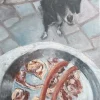 Oil painting of a dog - KIMON