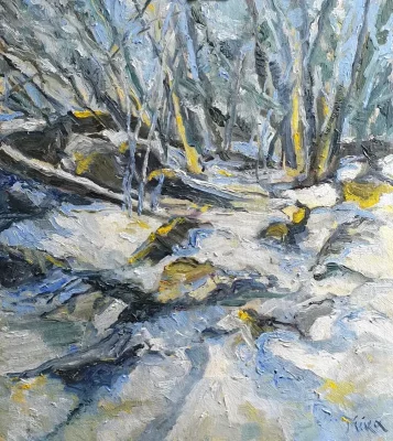 Oil landscape painting - FINNISH LANDSCAPE