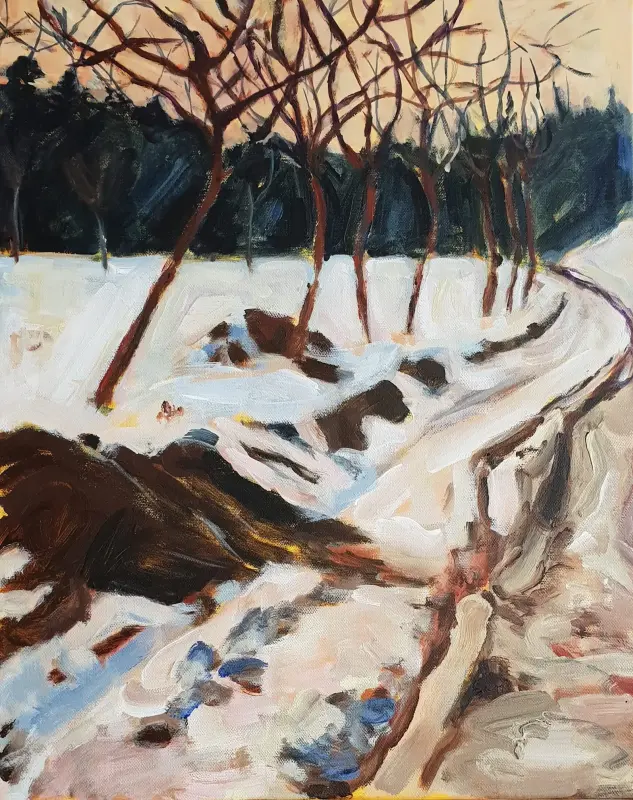 Copy of Egon Schiele's s landscape Schnee - SCHIELE Copy of Egon Schiele's s landscape Schnee - SCHIELE