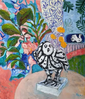 Still life oil painting - MEDITERRANEAN DAYDREAMING