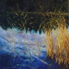 Oil landscape painting - LAKE IN FINLAND.SIISJÄRVI