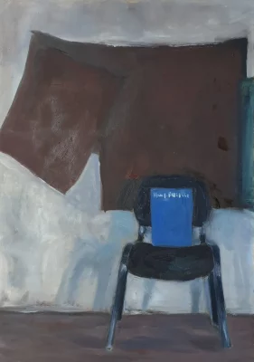 Modern oil colourful still life painting - AT MATISSE'S